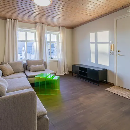 公寓 Bright Nordic - Free Parking - 4 Guests - Close To Center 奥勒松